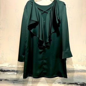 Shift Dress with Ruffle open back